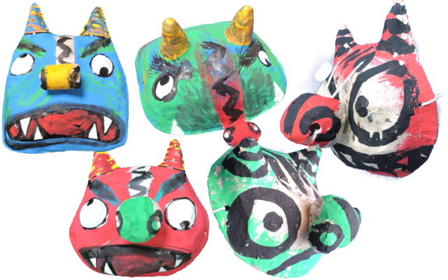 鬼の面 鼻が土鈴