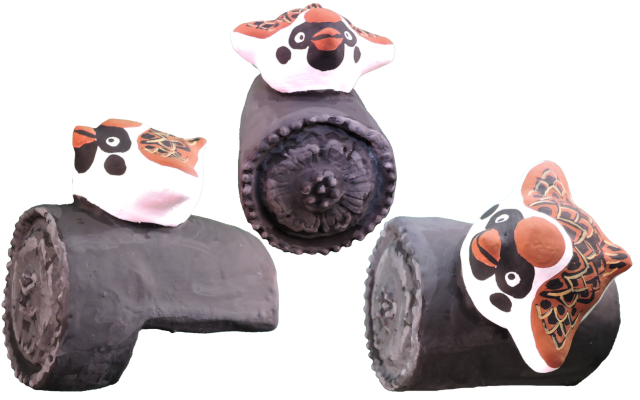 雀_on_大安寺白鳳軒丸瓦